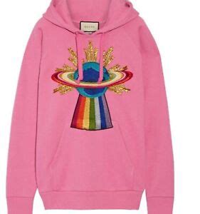 gucci baby pink sweatshirt|gucci ufo sweatshirt.